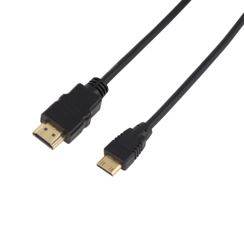 1 м, 1,5 м, 3 м, 5 м высокоскоростной позолоченный HDMI к mini hdmi штекер HDMI кабель 1,4 Версия 1080p 3D для планшетов DVD