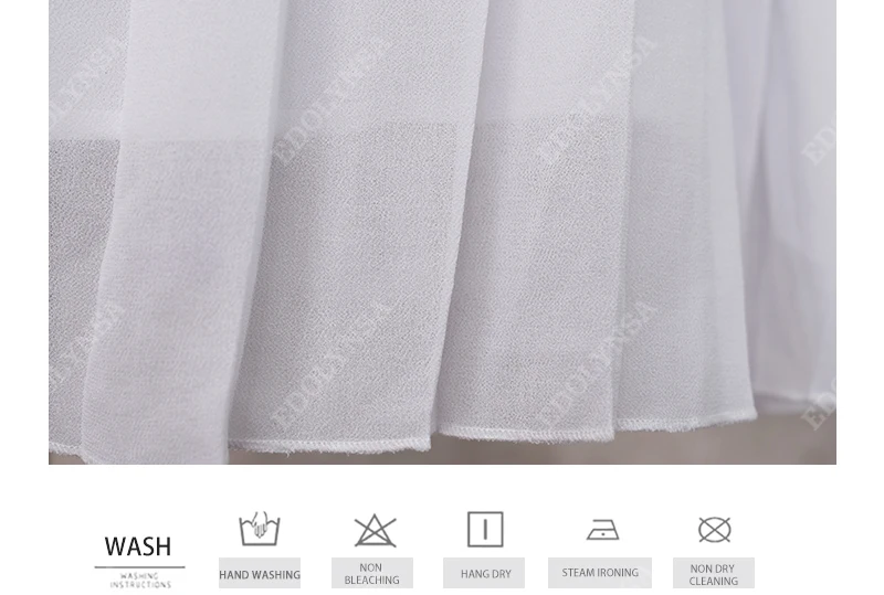 High Quality Chiffon Bikini Cover-ups Sexy V-neck Self Belted Summer Dress White Tunic Women Beach Wear Swim Suit Cover Up A396