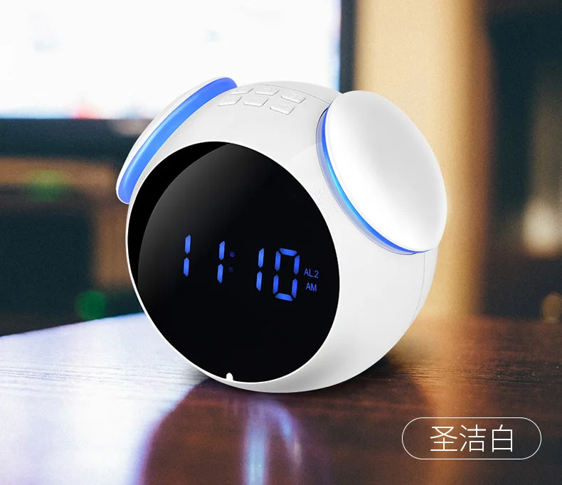 Беспроводной Bluetooth динамик мини цифровой будильник Креативные Часы Открытый квадратный танец Mp3 Интеллектуальный звук сабвуфер EY329