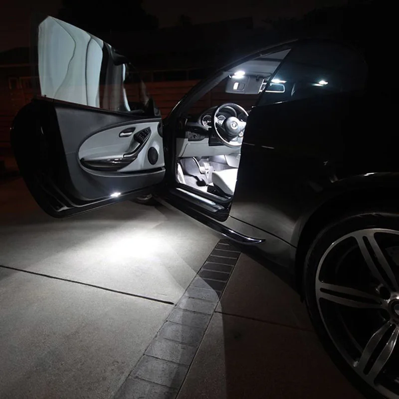 Kit de Lâmpadas Led para Carro Kit para Toyota Luz da Placa de Licença Edislight Peças Branco Azul Gelo Led Yaris Map 2007-2011 Dome 8 9 Lâmpada de sinal
