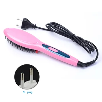 

Hair Straightener Comb Massage Styling Tools Beard Auto Off Fast Heating US EU Plug Dual Voltage Ceramic Portable Electric Brush