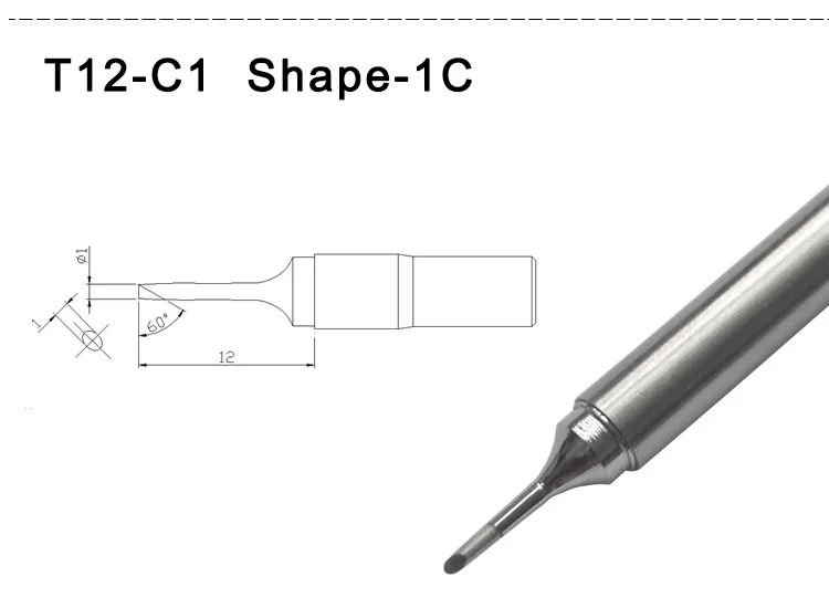 Gudhep паяльник наконечники T12-BC1 BC1.5 BC2 BC3 C1 C4 для Hakko FX951 паяльная станция FM2028 FX9501 ручка