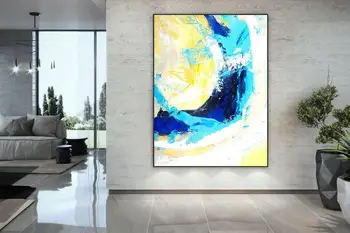 

Original Abstract Painting Modern Wall Decor Oversized Wall Art Housewarming Gift Acrylic Painting Large Canvas Art Textured