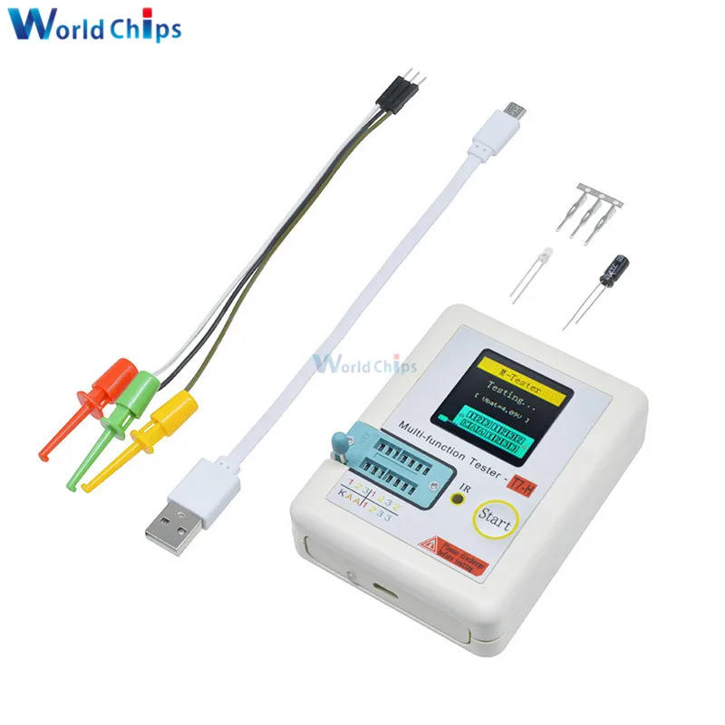Diymore LCR-TC1 LCR-T7 TC-T7-H T7 Многофункциональный на тонкопленочных транзисторах на тонкоплёночных транзисторах Подсветка Транзистор тестер для Диод Триод конденсатор резистор транзистор