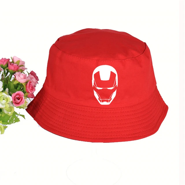 Iron man Logo Hat Women Mens Panama 