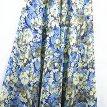 Прямая с фабрики 75D перламутровая шифоновая ткань с принтом Европа и США Весна и Лето Женское Платье рубашка ткань оптом