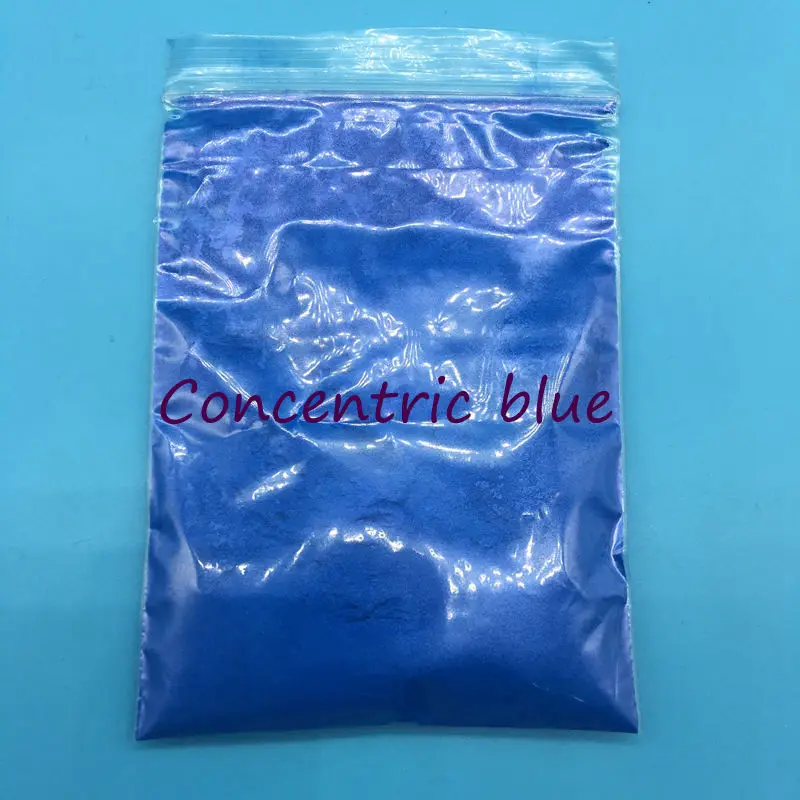 Concentric blue 10 г фиолетовая здоровая Натуральная Минеральная пудра MICA порошок сделай сам для мыла краситель для мыла макияж мыло для век порошок мыло ручной работы - Цвет: Concentric blue