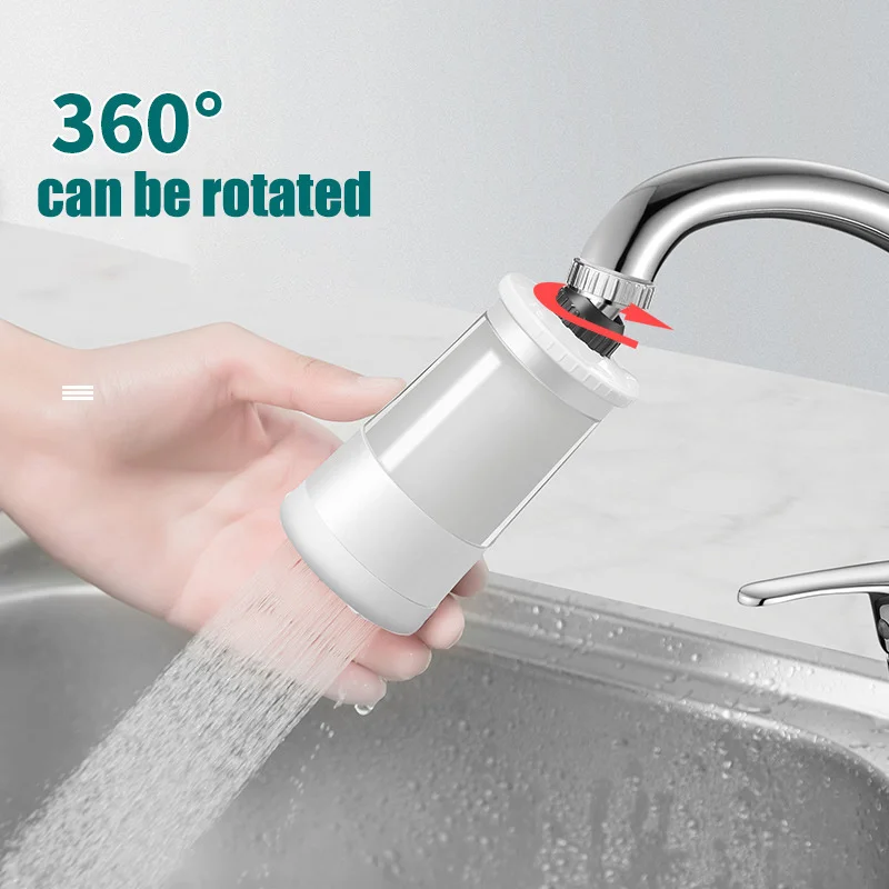 Kitchen 360 Rotating Faucet Spouts Sprayers Nozzle Filter Water Saver for Household and Shower Tap Water Filter Purifier JS15