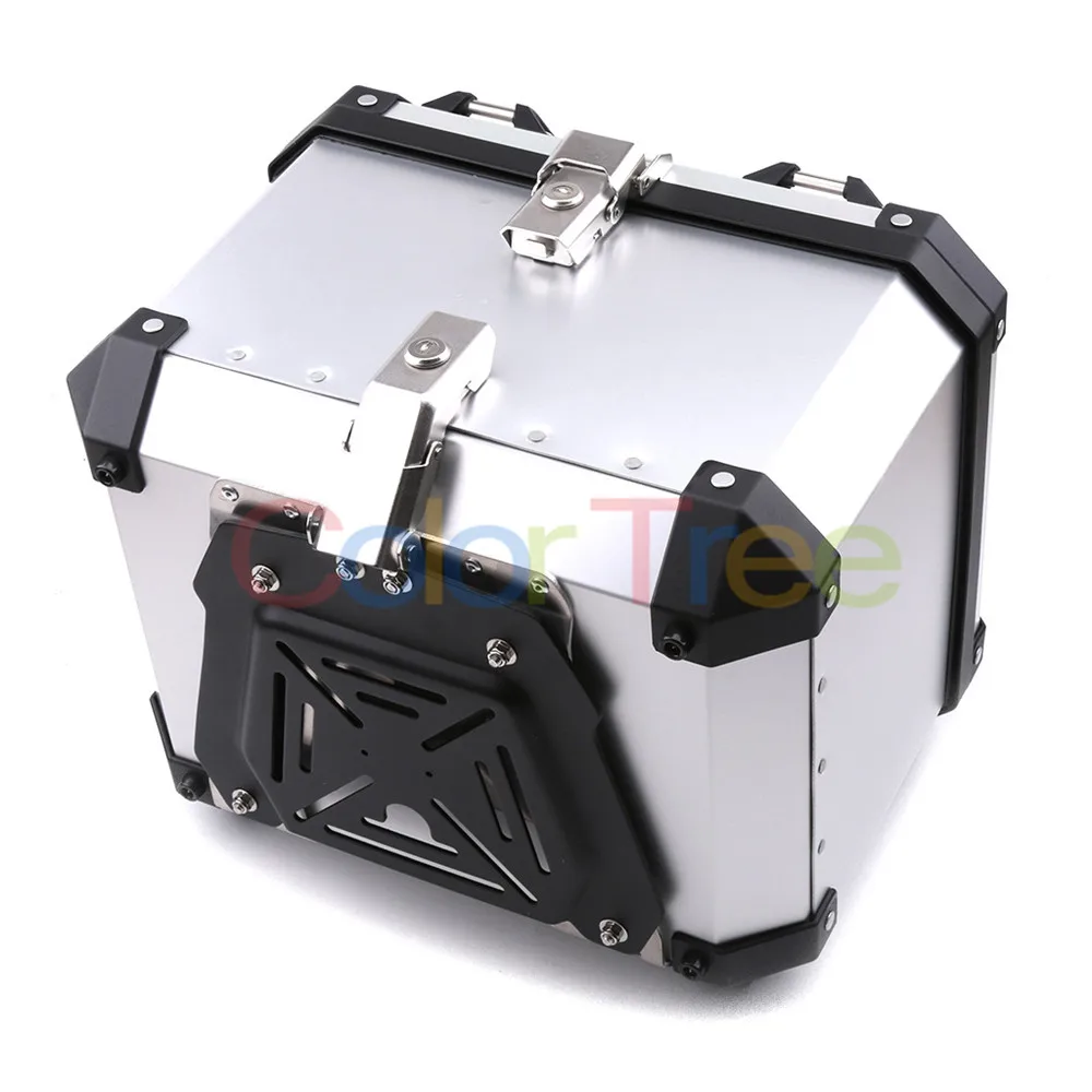 Универсальный 36L/40L/50L/60L мотоциклетный съемный задний ящик для хранения хвостового багажа чехол для багажника набор инструментов для скутера мотоцикла CNC алюминиевый