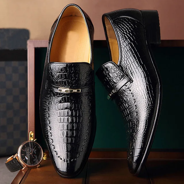 Mocassins en cuir verni fait à la main pour hommes, chaussures de marque de luxe décontractées, mocassins italiens noirs, chaussures formelles 38-48 5