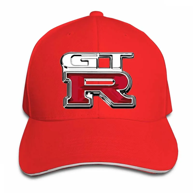 Nissan Gtr chrome Logo Baseball cap men women Trucker Hats fashion adjustable cap - Цвет: 2-Red
