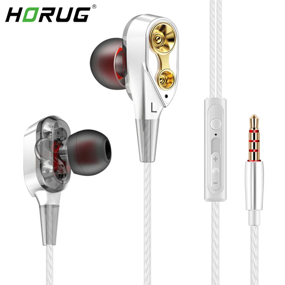 Наушники HORUG Hi-Fi для iPhone игровые наушники с басами наушники-вкладыши спортивные
