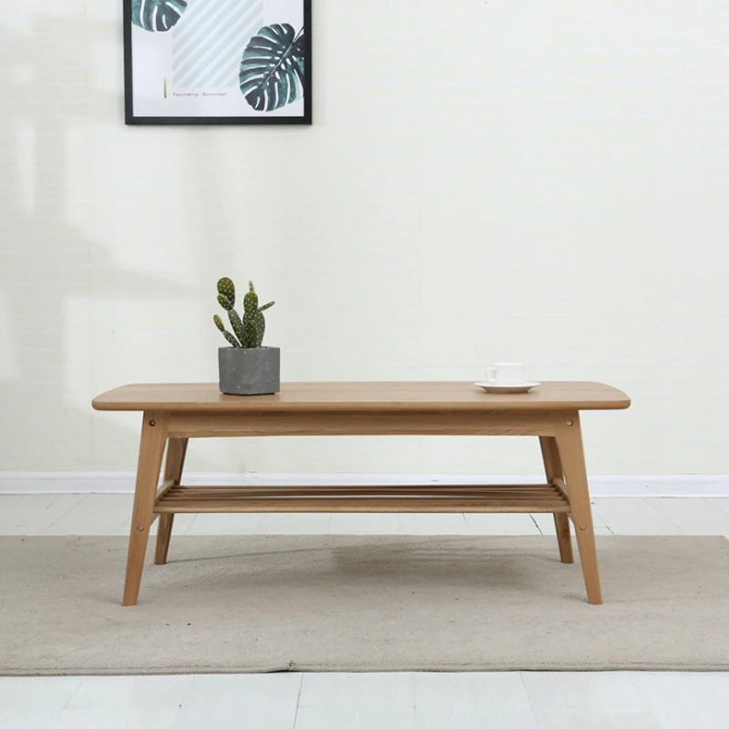 Simple Coffee Table White Oak Simple Modern Small Apartment Double Coffee Table Tea Table Coffee Table Solid Wood Double Coffee Cafe Tables Aliexpress