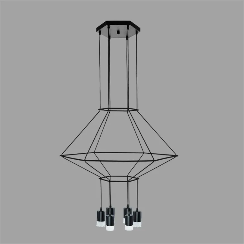 Cena Styl skandynawski linii wisiorek Led światła linia geometryczna wiszące lampy DIY Led nabłyszczania lampa wisząca dla pokoju dziennego sklep Hotel