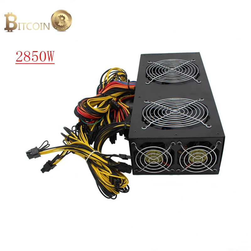 Блок питания для майнинга GPU 2850 Вт устройство биткойнов и Монро графической карты