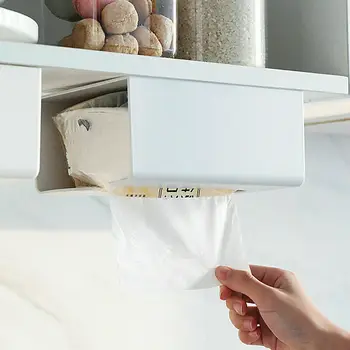 

2020 HOT Solid Functional Newest Hot Kitchen Paper Storage Box Paste Wall-mounted Paper Towel Holder Tissue Box