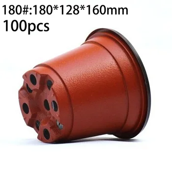 

100pcs Mini Plant Gardening Supplies Nursery Pots Soft Plastic Round Flower Pot Terracotta Nursery Planter Home Decor