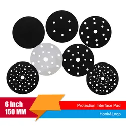 Disque de Protection de tampon d'interface multi trous, 6 pouces, 150 MM, outil électrique pour ponceuse, polissage et meulage, crochet et boucle 
