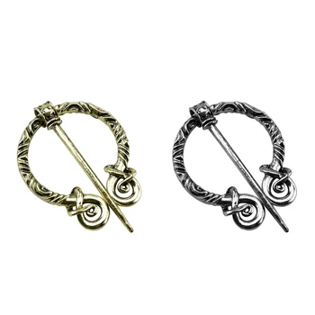 

New Arrival Brooches Cloak Pin Vintage Viking Style Jewelry Medieval Norse Amulet Scarf Buckle Lapel Pin Cute Trinket to Fasten