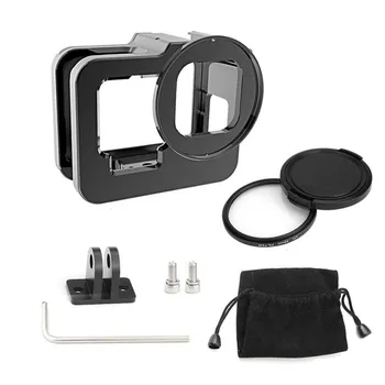 

for GoPro Hero 8 Black CNC Aluminum Alloy Housing Shell Case Protective Cage with Insurance Frame