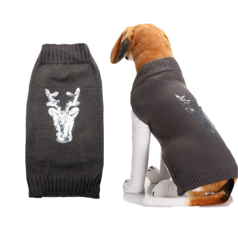 embroidered dog sweater