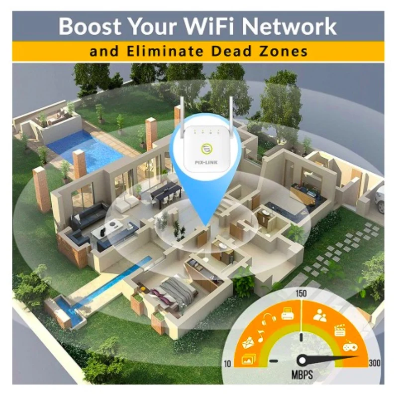 Wireless WiFi Repeater Wifi Extender 300Mbps WiFi Amplifier 802.11N Wi Fi Booster Long Range Repiter Wi-fi Repeater Access Point