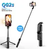 FANGTUOSI Wireless bluetooth selfie stick foldable mini tripod with fill light shutter remote control for IOS Android 1