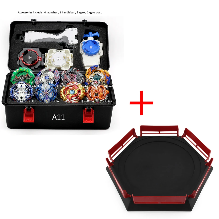 A0011 TAKARA TOMY стадион Beyblade Burst набор игрушек Beyblades Арена Bayblade Металл Fusion 4D с пусковой установкой волчок коробка для хранения игрушек - Цвет: A0011
