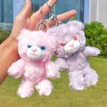 Peluche ours et chat pour enfant, 16cm, jouet doux et mignon, cadeau de noël, pendentif