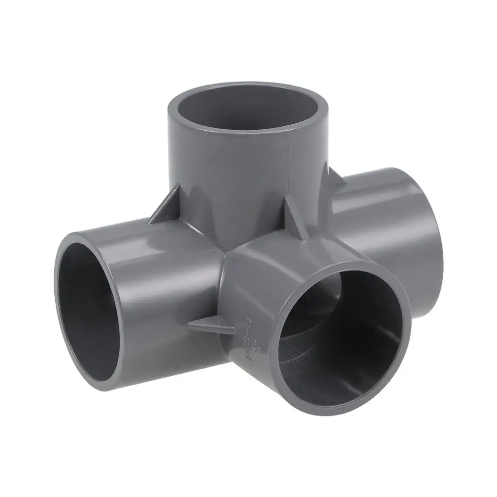

UXCELL 4Pcs Elbow PVC Fitting Socket Tee Corner Blue PVC Elbow Fittings for Irrigation Underground Residential Sprinkler