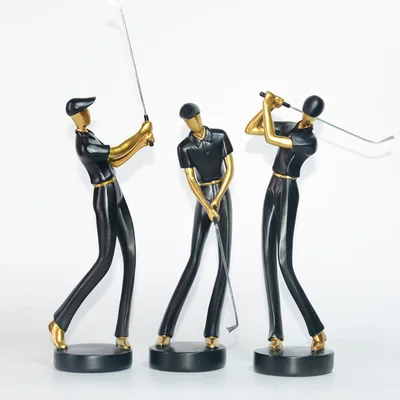

money defends Modern simplicity Golf creativity Character decoration Home living room office desktop Club art decorations
