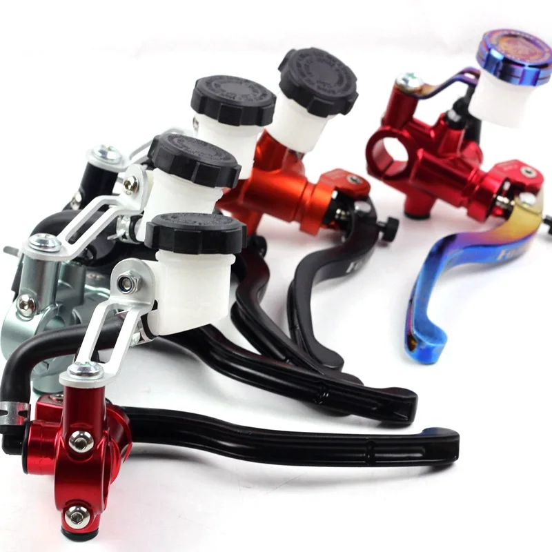 7/8-inch Universal Motorcycle Brake Handles Handlebars Hydraulic Clutch Master Cylinder Levers for HONDA Yamaha clutch brake lever set