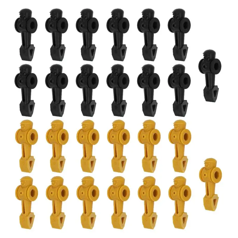 22pcs Football Soccer Table Foosball Men Player Replacement Parts 55" Foosball table 5/8" rod (Add 4 free players+26 pins)
