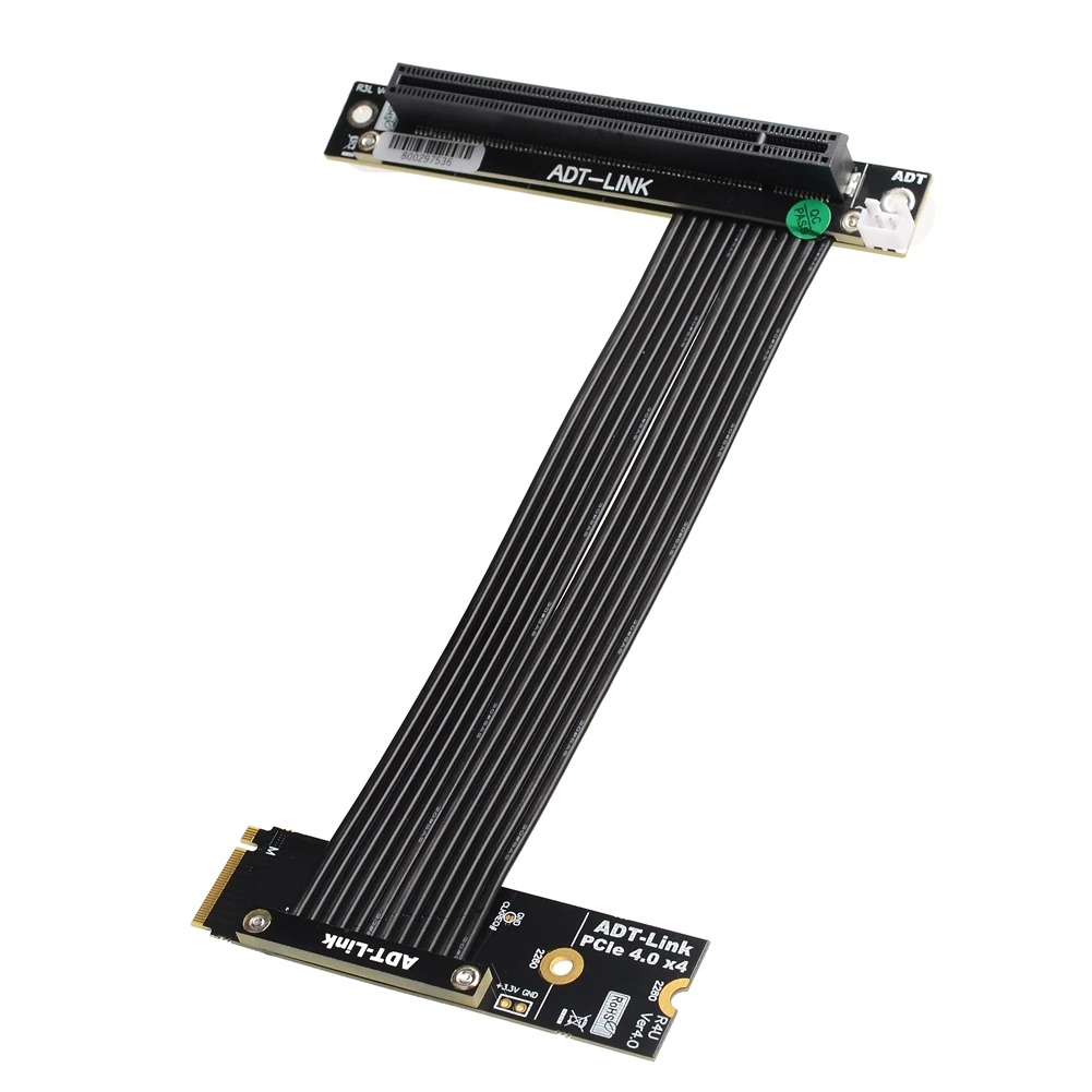 Nvme para Pci e X16 4.0 Extensor Adaptador Jumper para Gpu Gráficos Placas de Vídeo Pcie 4.0 X16 para M.2 Cabo de Extensão M-chave Ssd M.2 Cabos de computador e conectores - Imagem 6