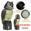 1PC Large Realistic Owl Decoy With Rotating Head Bird Pigeon Crow Scarer Scarecrow Simulation Plastic Protects Garden ► Photo 2/5