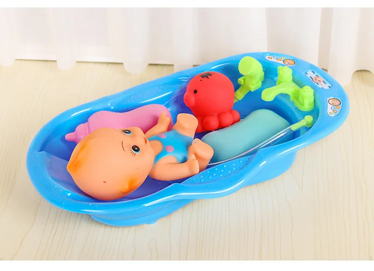 Детский игровой домик, игрушки, модель, Детская ванна, ванна, кукла, маленькая утка, ванная комната, мини игра с водой, игрушка