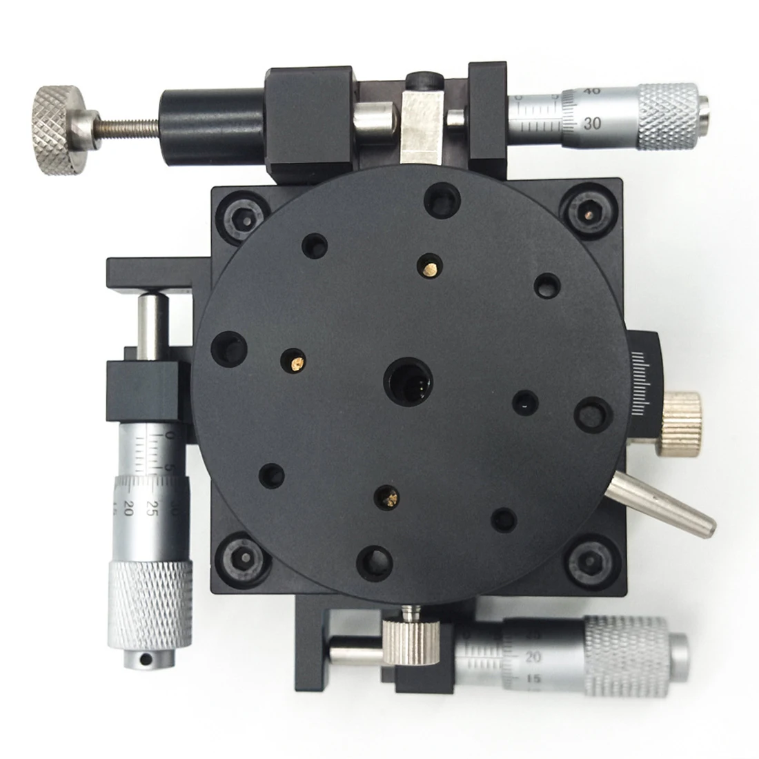 XYR 60 x 60mm Axis Micrometer Precision Fine Manual trimming Tuning Platform 29.4N Cross Rail Optical Displacement Table