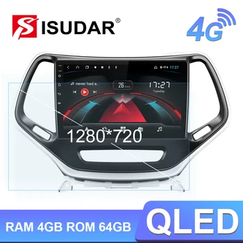 

Isudar H53 4G Android 1 Din Auto Radio For Jeep Cherokee 5 KL 2014-2018 Car Multimedia GPS Octa Core RAM 4GB ROM 64GB Camera DVR