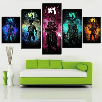 

HD Printed Abstract Game Pictures Wall Art Poster 5 Piece Modular Popular Canvas Painting Home Decoration Living Room Artworks