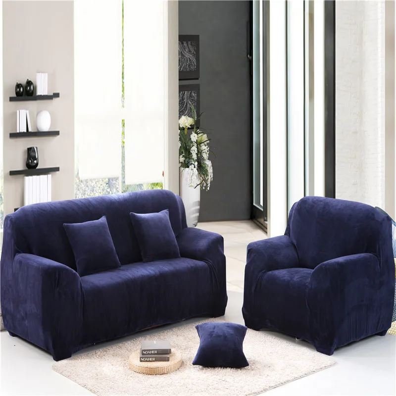 Luxury Plush Tight Wrap All-inclusive Cover for Sofa 1/2/3/4-seat Sectional Couch Anti-dirty Covers Living | Дом и сад