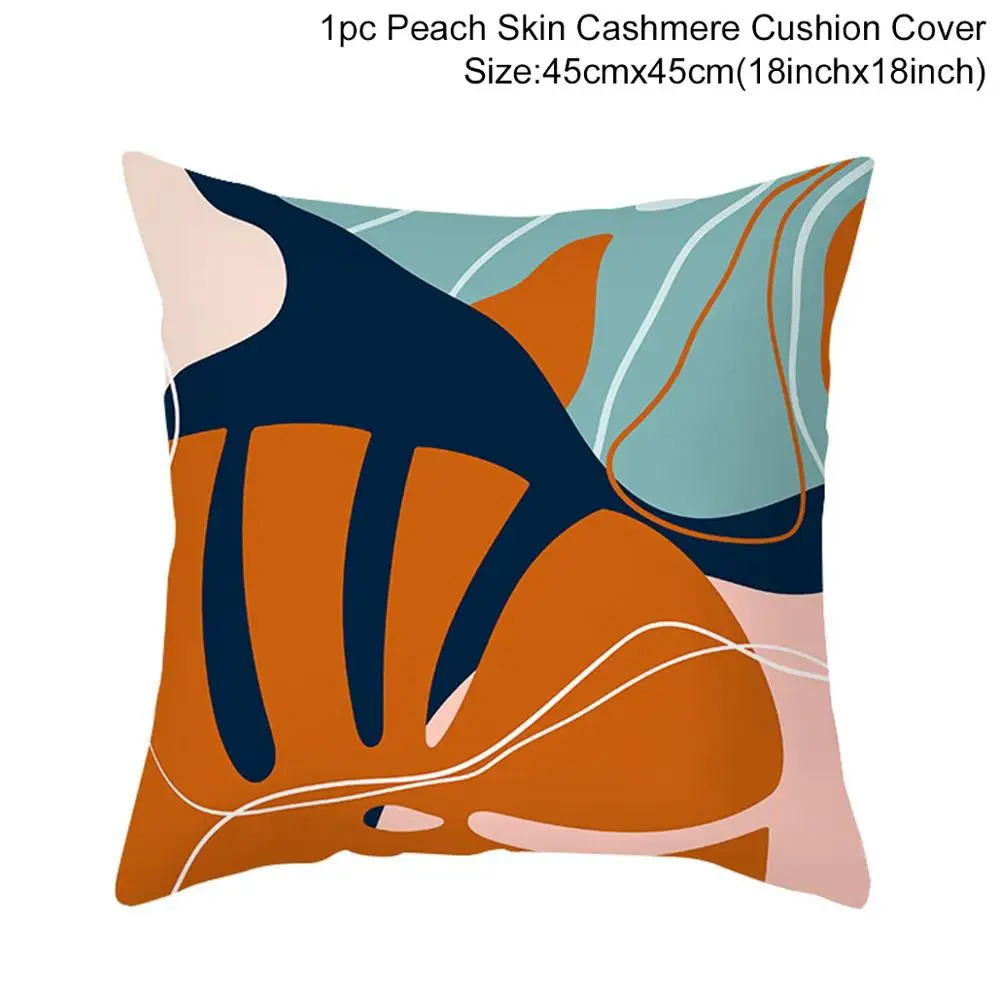 45*45 Polyester Decorative Cushion Cover Coussin Pillow Case Pillow Cover Throw Pillow Home Decor Sofa Seat Cushions for Chair 