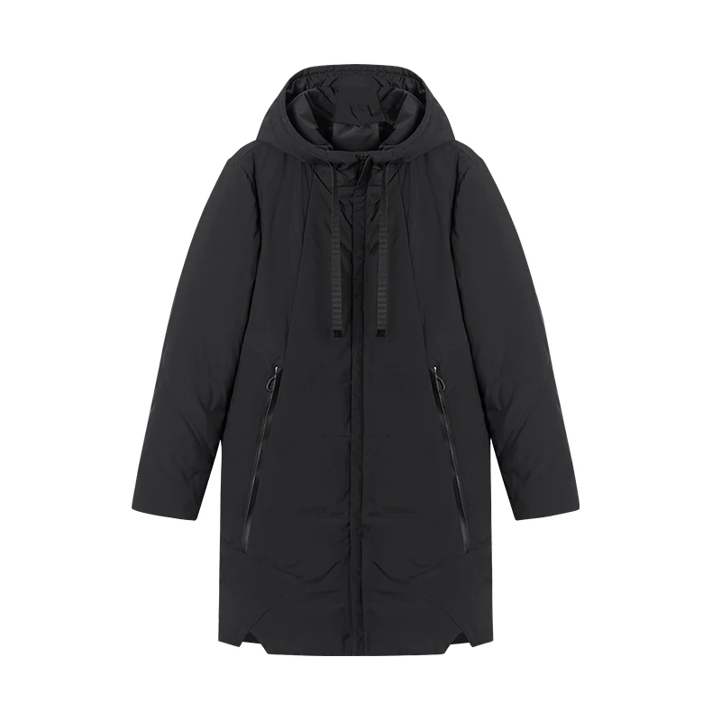 Enjeolon/брендовая зимняя куртка для мужчин длинная парка толстая шапка пальто
