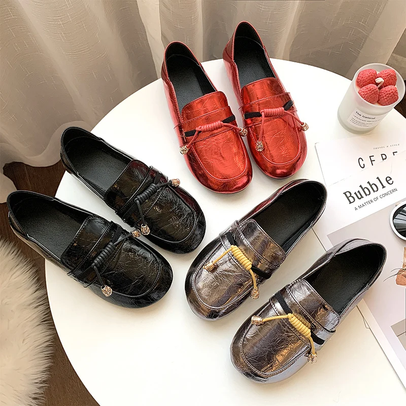 Chaussures femme; Новинка; весенняя обувь на плоской подошве; женские лоферы; удобные мягкие лоферы; женская повседневная обувь; zapatos mujer
