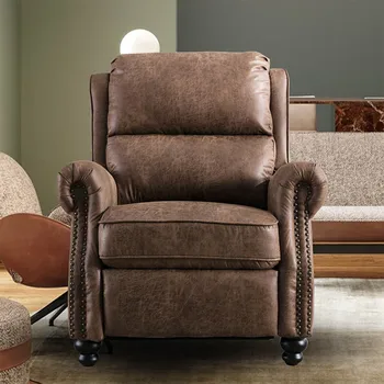 

Recliner Bedroom Living Room Armchair With Nylon Silent Rollers Can Be Tilted 90-165°modern Single Lounge Sofa 95 X 86 X103cm