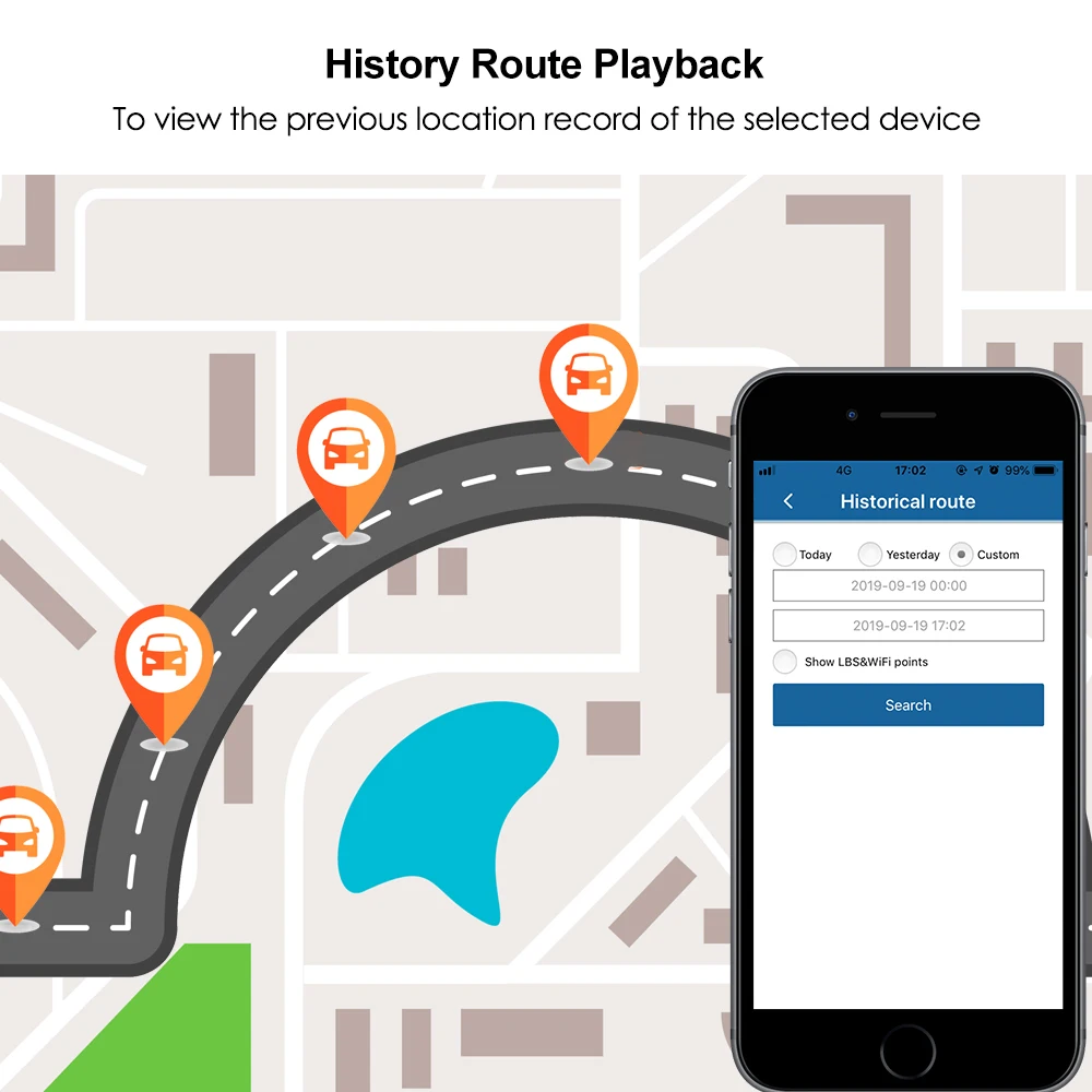 3g gps трекер, автомобильный встроенный аккумулятор 370 мА · ч, трекер ...