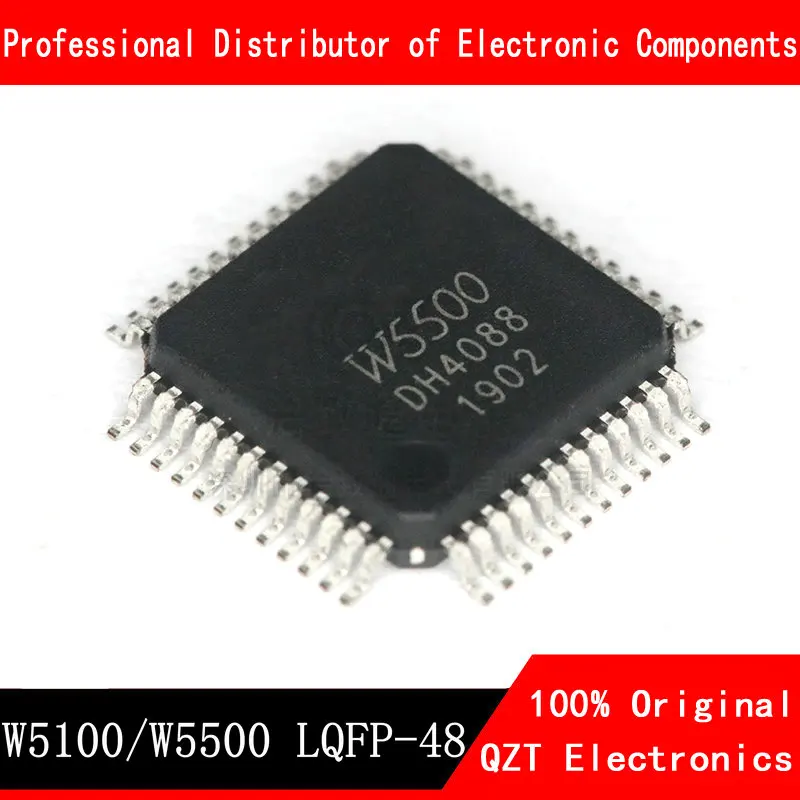 5pcs/lot W5100 5100 W5500 5500 LQFP-48 new original In Stock 5pcs lot c8051f310 gqr c8051f310 microcontrollers lqfp 32 in stock