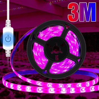 

USB Touch Dimming Grow Light Strip 0.5M 1M 2M 3M Plant Lamp For Flower Seed Lamp LED Hydroponic System Growth Tent LED Fitolampy