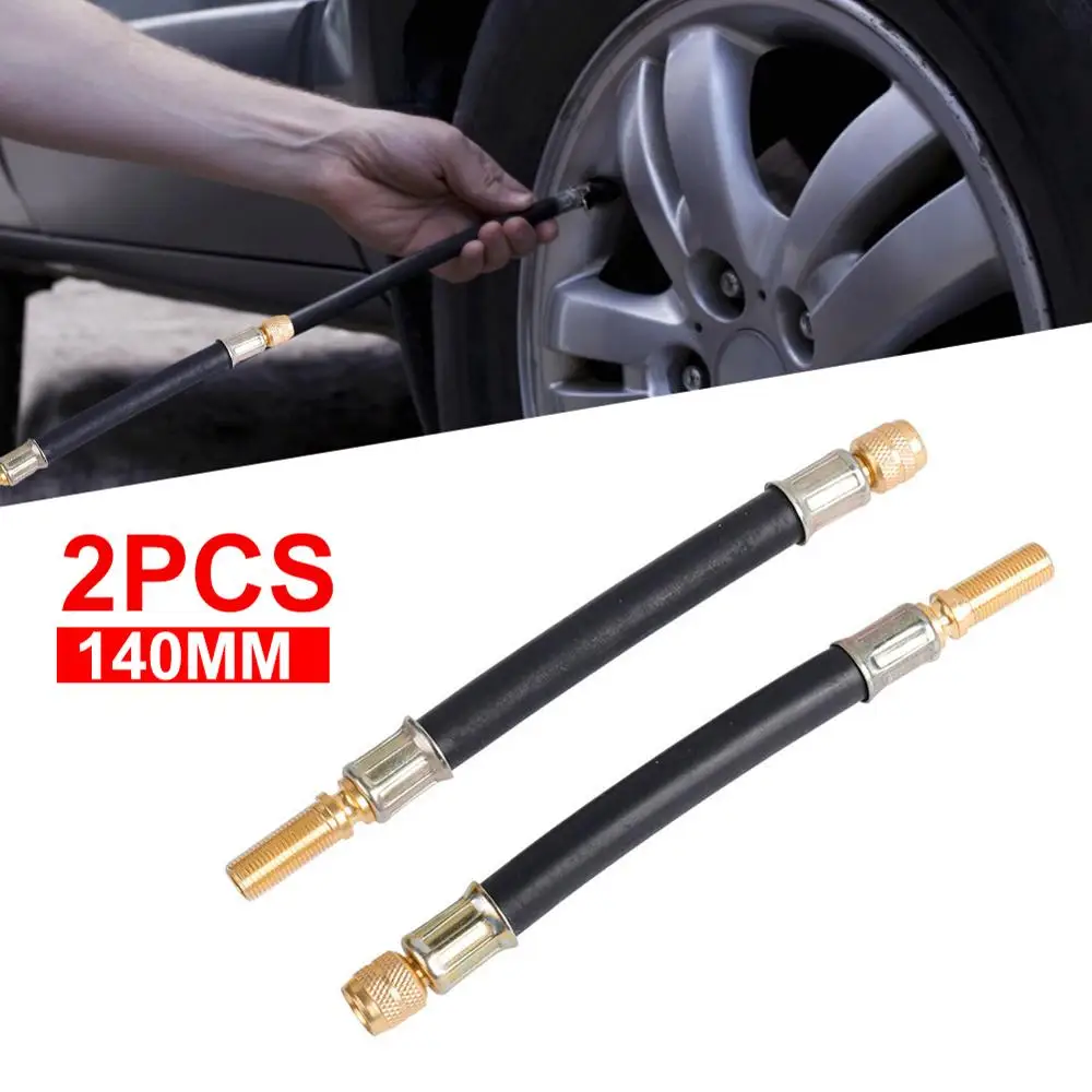 

2PCS Flexible Air Tyre Valve Extension Adaptor Motorcycle Car Tire Stem Extender