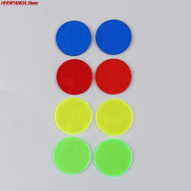 100pcs 15mm Montessori Learning Education Math Toys Learning Resources Color Plastic Coin Bingo Chip Kids Classroom Supplies 4
