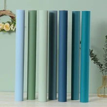 

PVC Solid Color Self-adhesive Wallpaper Peel and Stick Wall Decor Paper Water and Moisture-proof Cabinet Renovation Wall Sticker